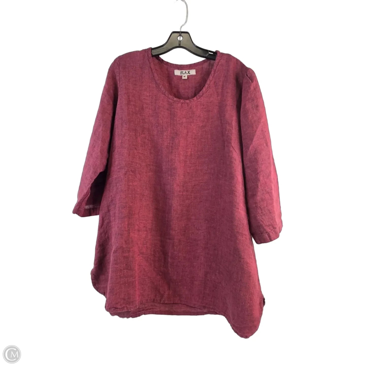 Top Short Sleeve By Flax In Red, Size: M