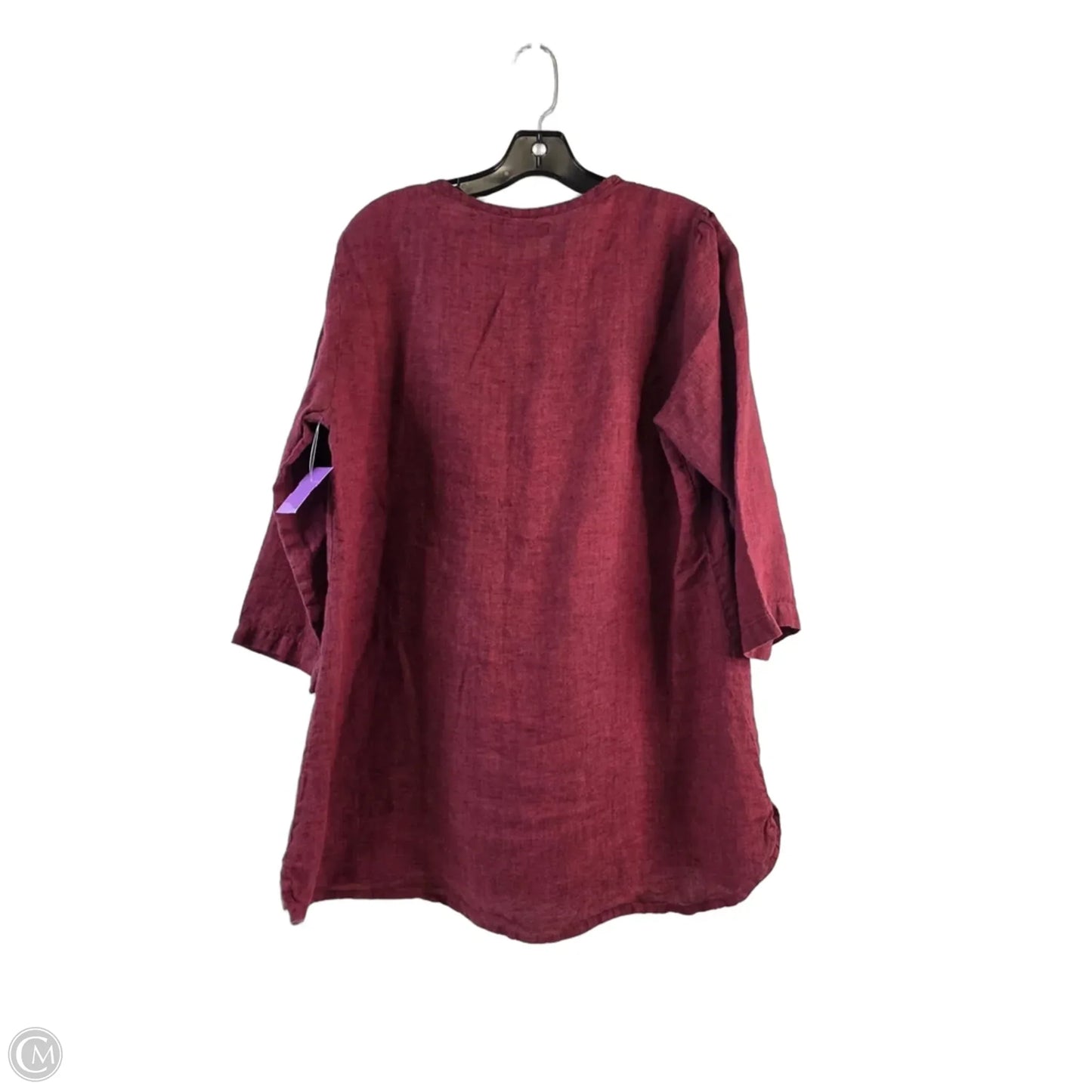 Top Short Sleeve By Flax In Red, Size: M