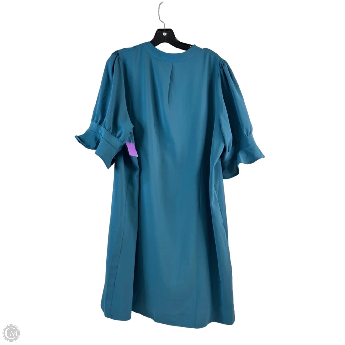Dress Casual Short By Clothes Mentor In Teal, Size: 2x