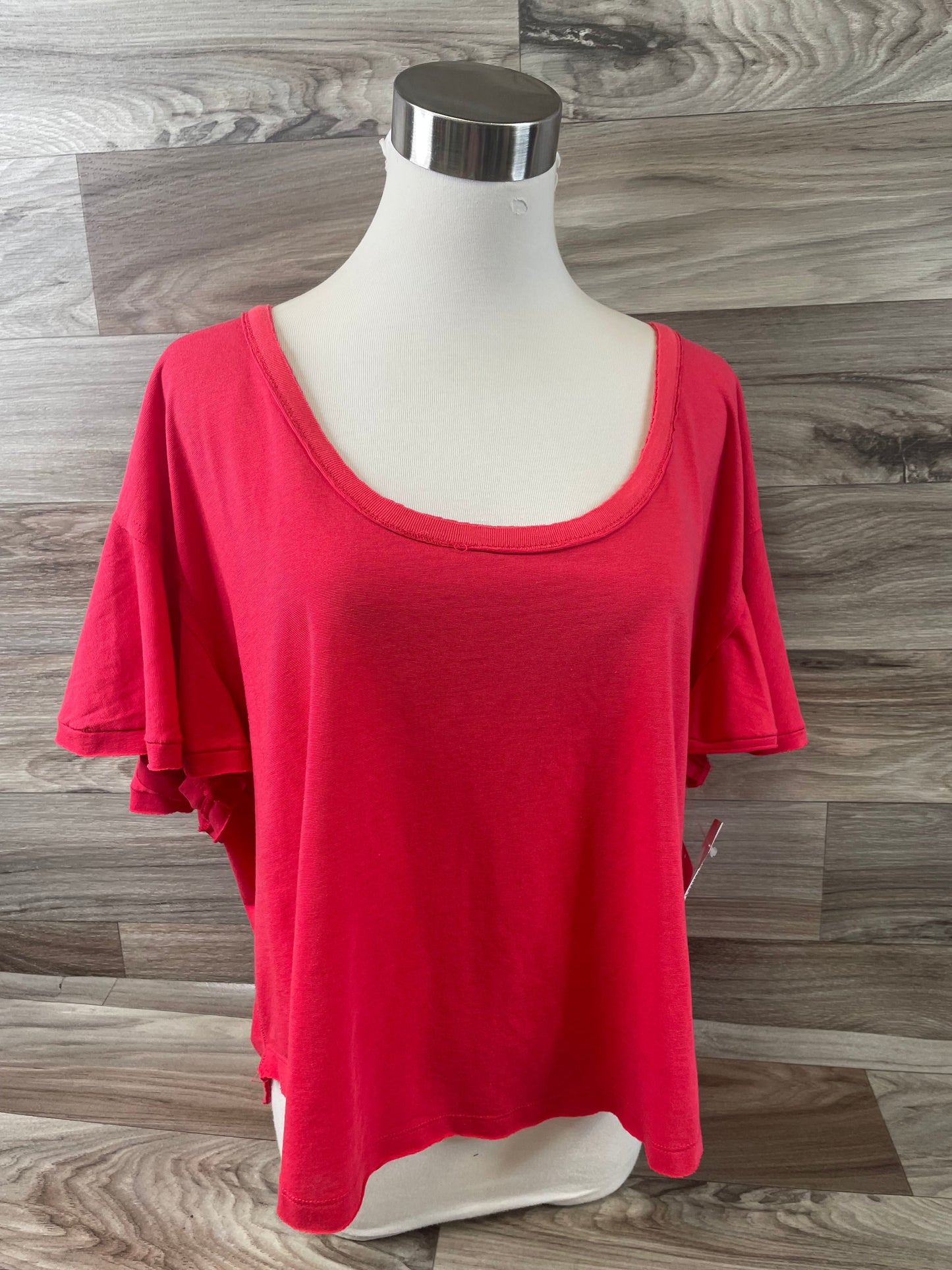 Red Top Short Sleeve We The Free, Size M