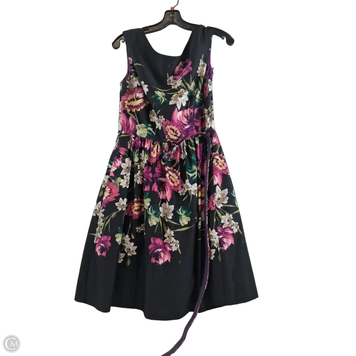 Dress Party Midi By Eliza J In Black & Purple, Size: S