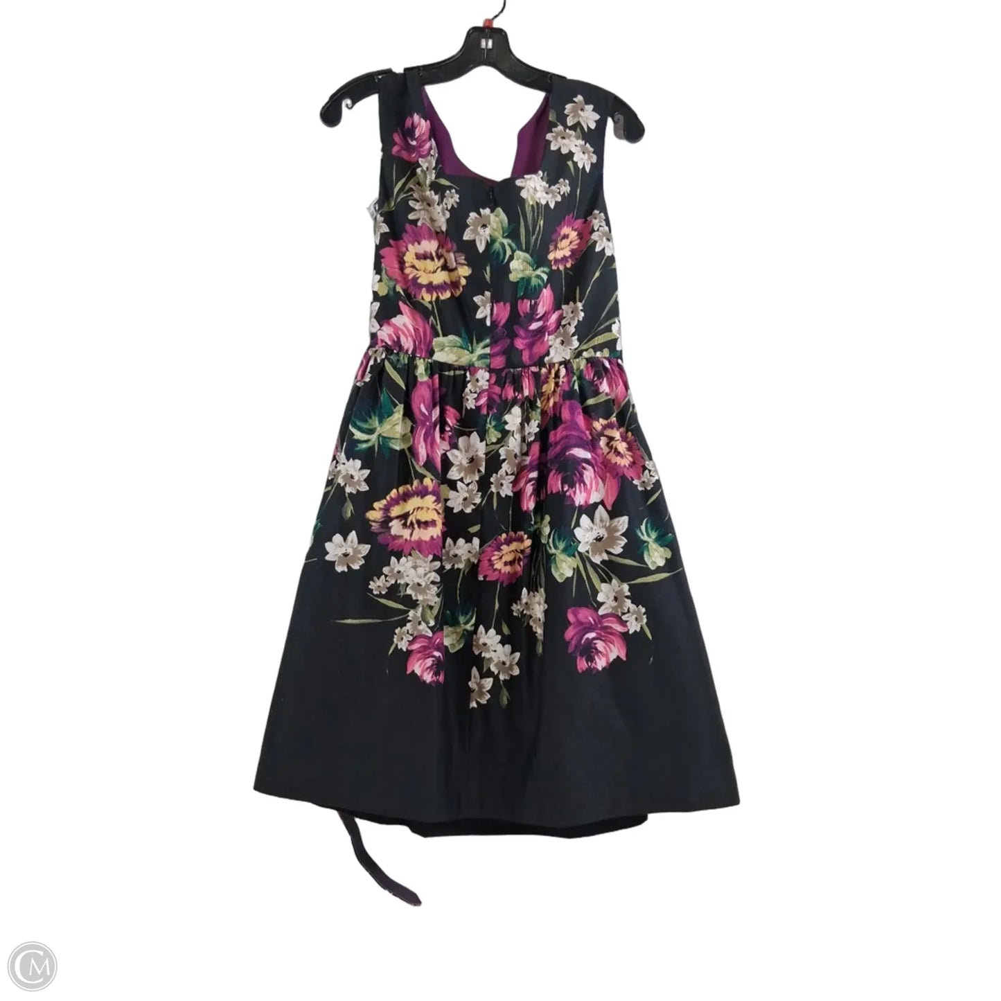 Dress Party Midi By Eliza J In Black & Purple, Size: S