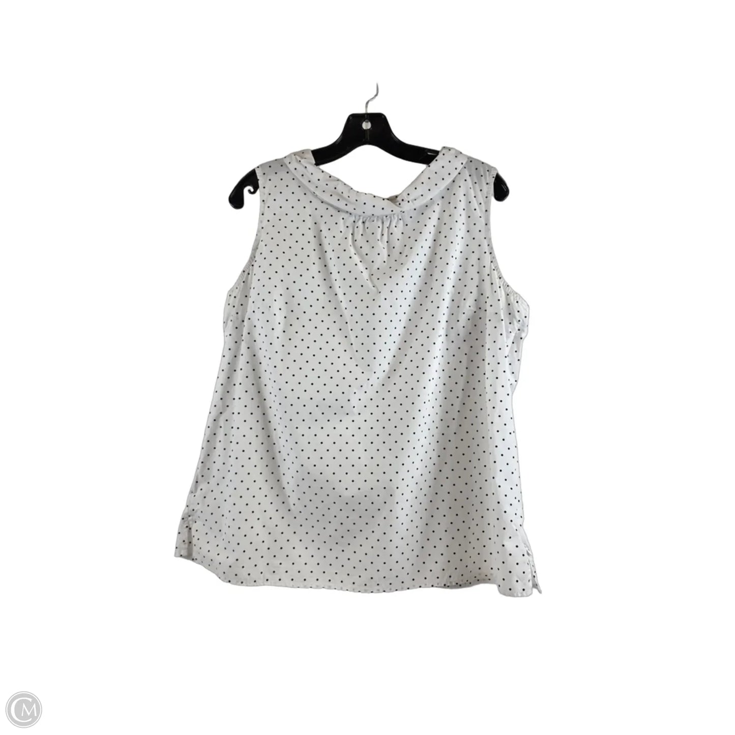 Top Sleeveless Basic By Talbots In Polkadot Pattern, Size: Xlp