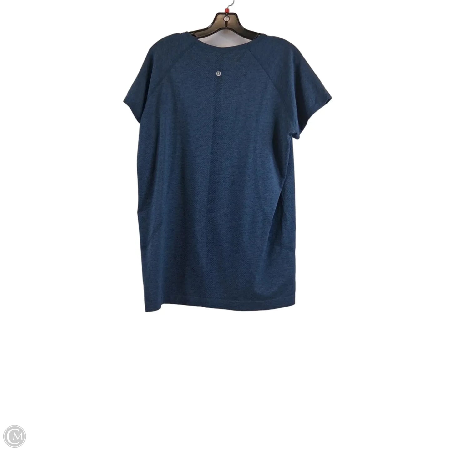 Athletic Top Short Sleeve By Lululemon In Blue, Size: 16