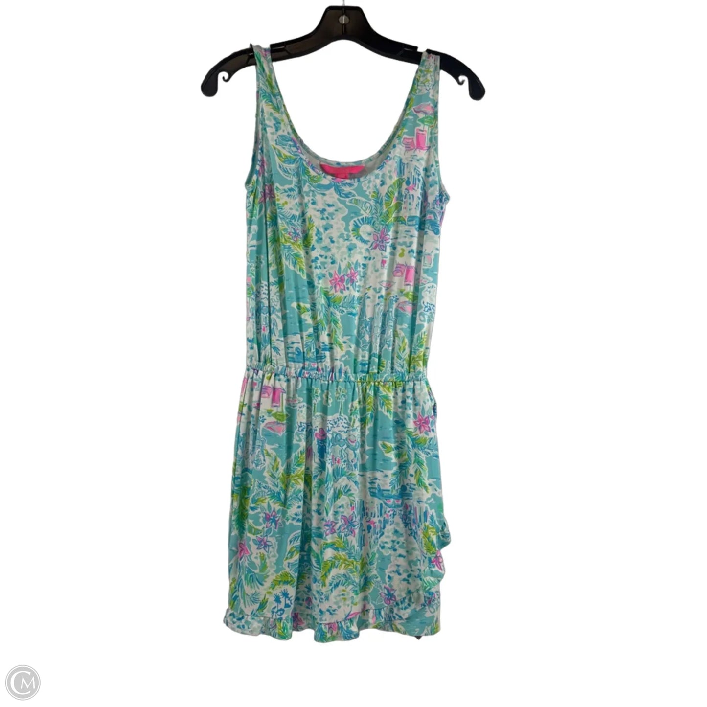 Romper Designer By Lilly Pulitzer In Teal, Size: Xs