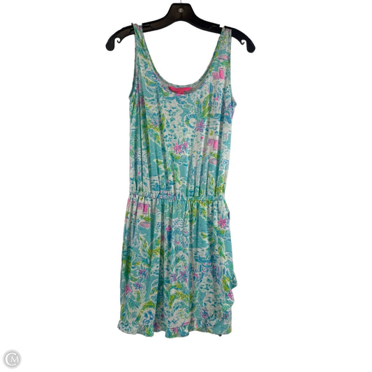 Romper Designer By Lilly Pulitzer In Teal, Size: Xs