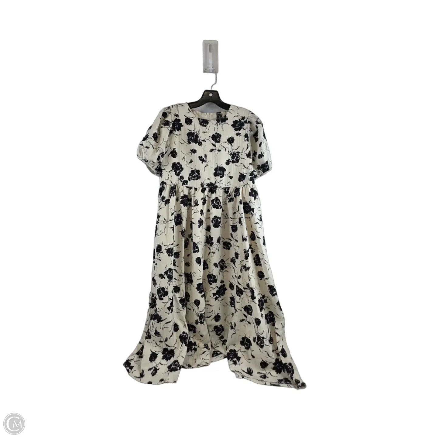 Dress Casual Midi By Dazy In Black & Cream, Size: S