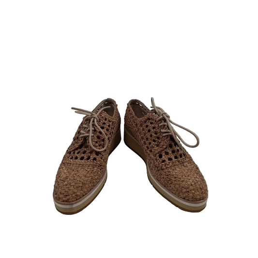 Shoes Heels Platform By Donald Pliner In Tan, Size: 8.5
