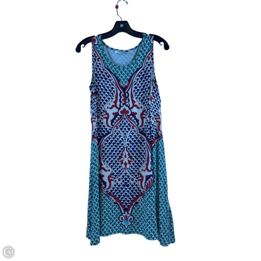 Dress Casual Midi By Max Studio In Green & Red, Size: Xs