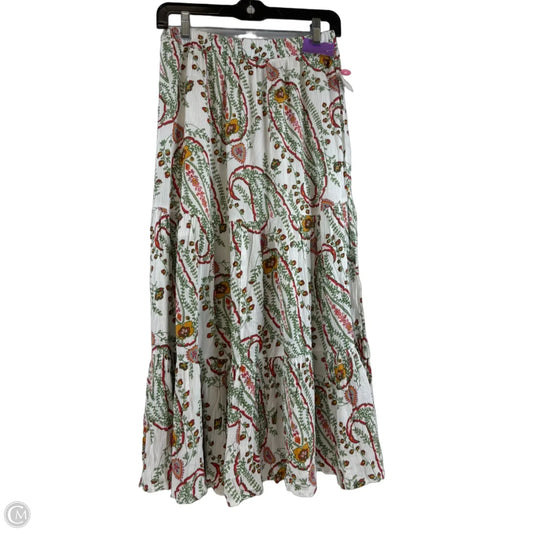 Skirt Maxi By George In Green & Red, Size: 4