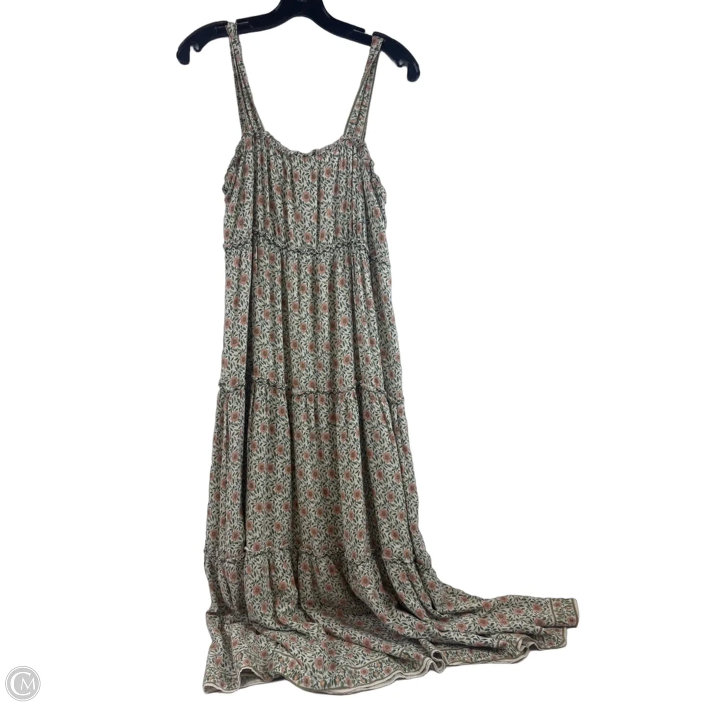 Dress Casual Maxi By Max Studio In Green & Orange, Size: M