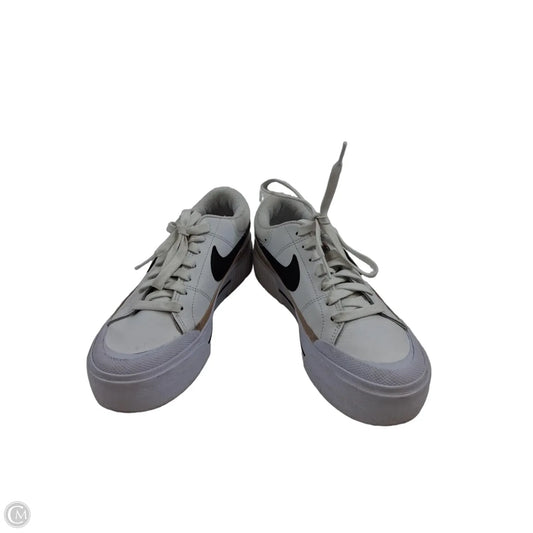 Shoes Sneakers By Nike In Brown & White, Size: 6.5