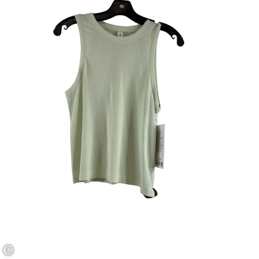 Athletic Tank Top By Lululemon In Green, Size: 4