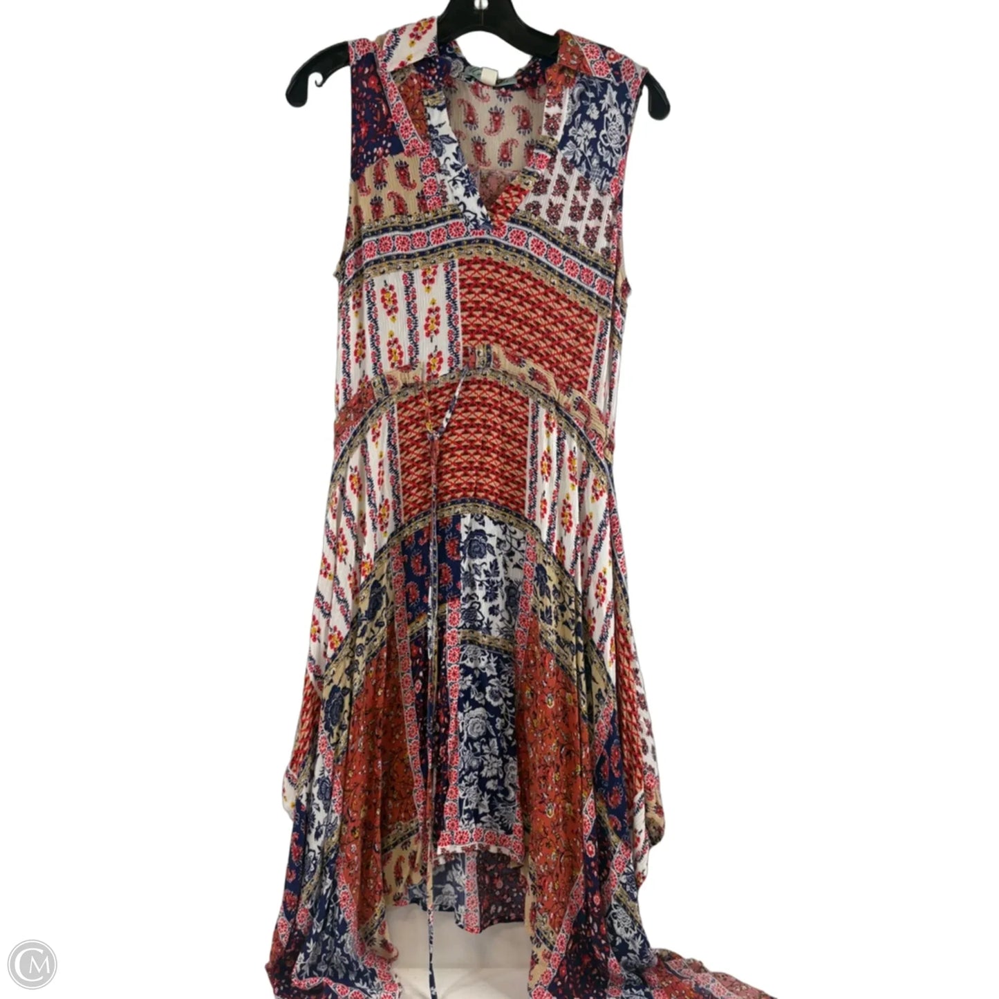 Dress Casual Midi By Dina Be In Blue & Red, Size: S