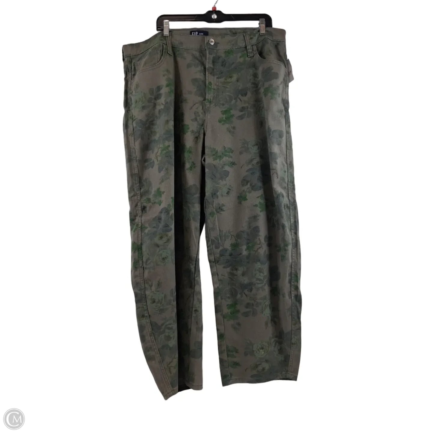 Jeans Boyfriend By Gap In Green, Size: 20
