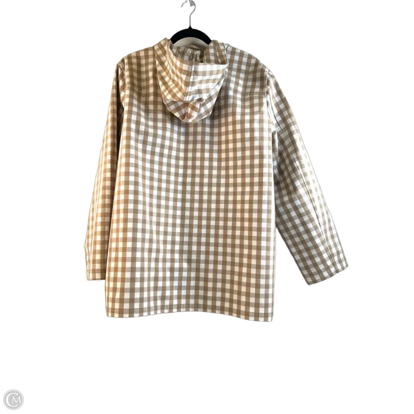 Jacket Windbreaker By J. Crew In Checkered Pattern, Size: Xxl