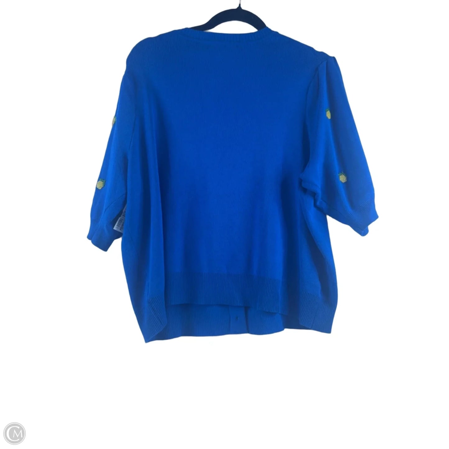 Cardigan By Free Assembly In Blue & Yellow, Size: 30