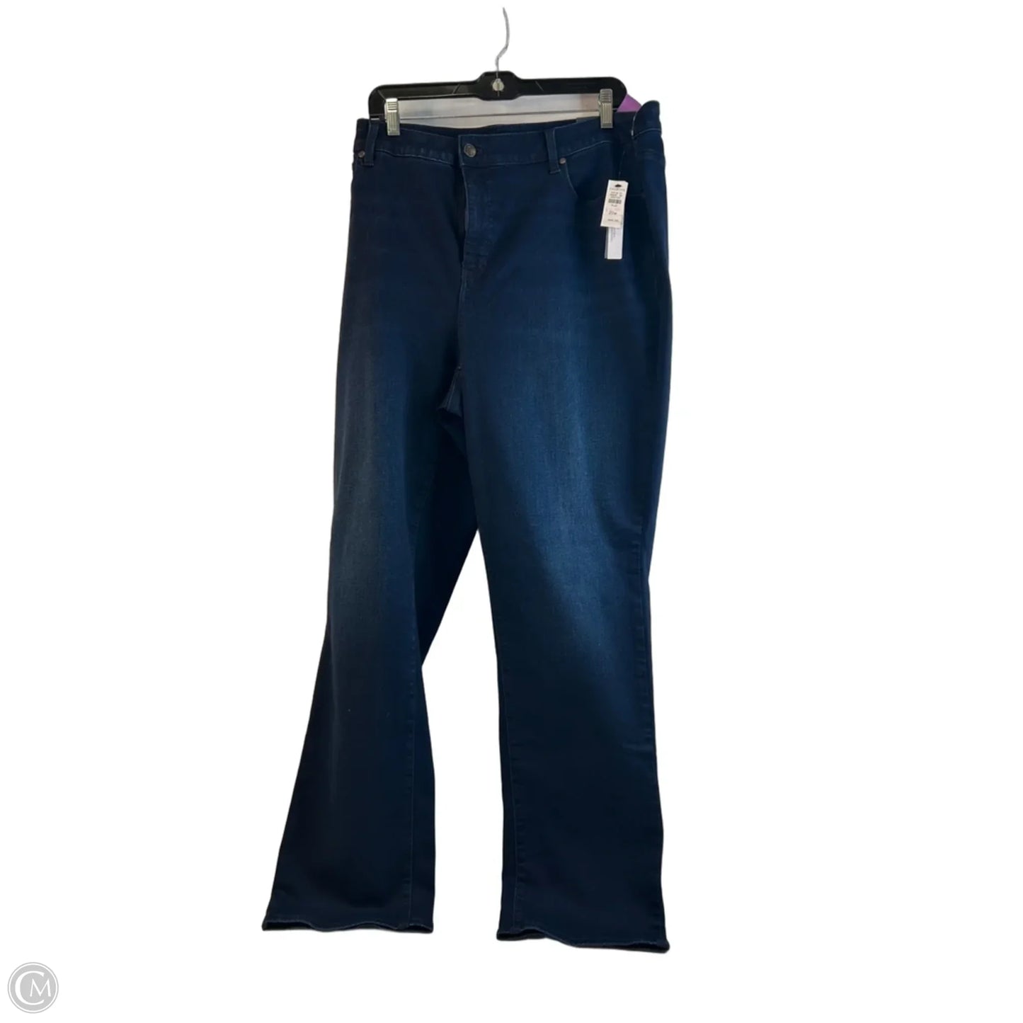 Jeans Straight By Talbots In Blue Denim, Size: 20