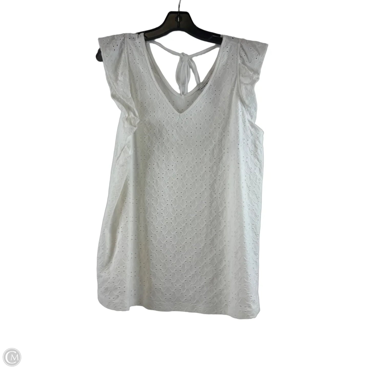 Top Sleeveless By Ava & Viv In White, Size: Xl