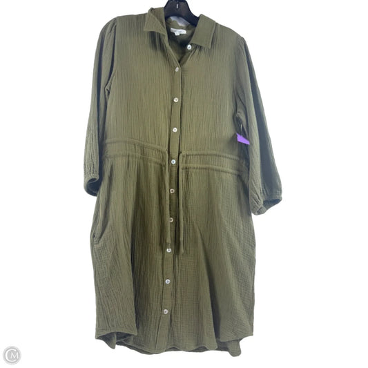 Dress Casual Midi By Maurices In Green, Size: M