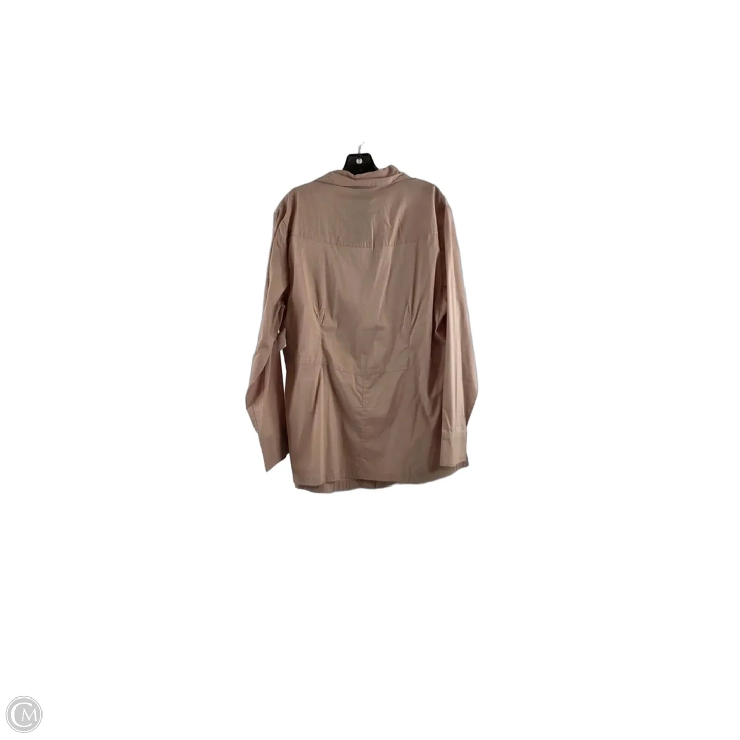 Top Long Sleeve Basic By Antilia Femme In Tan, Size: 1x