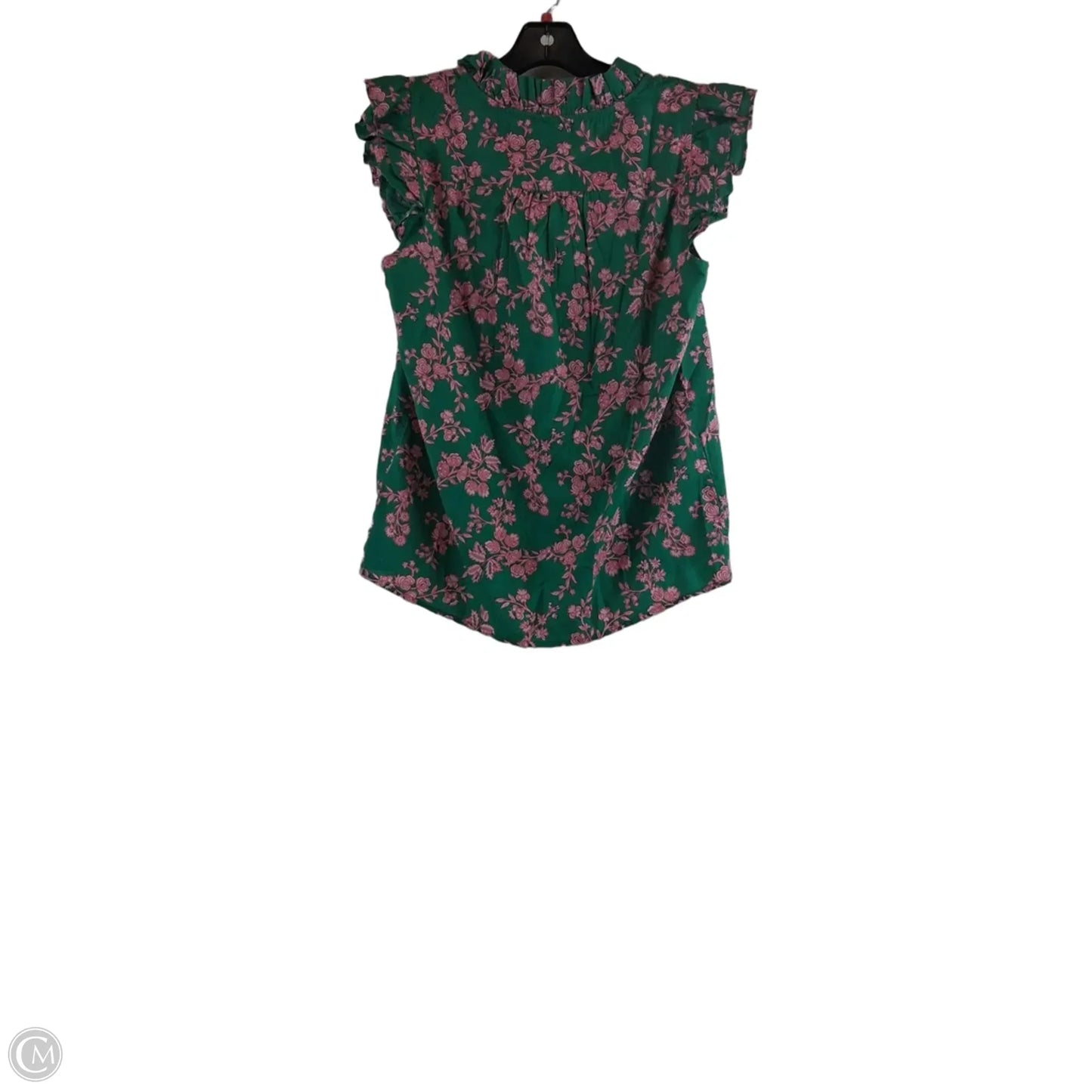 Top Short Sleeve By J. Crew In Green & Pink, Size: Xs