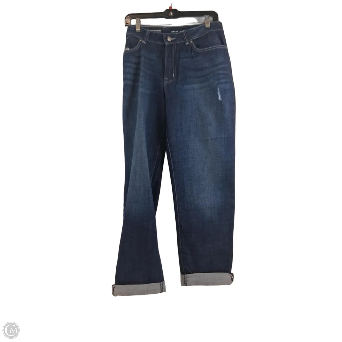 Jeans Boyfriend By Lee In Blue Denim, Size: 14