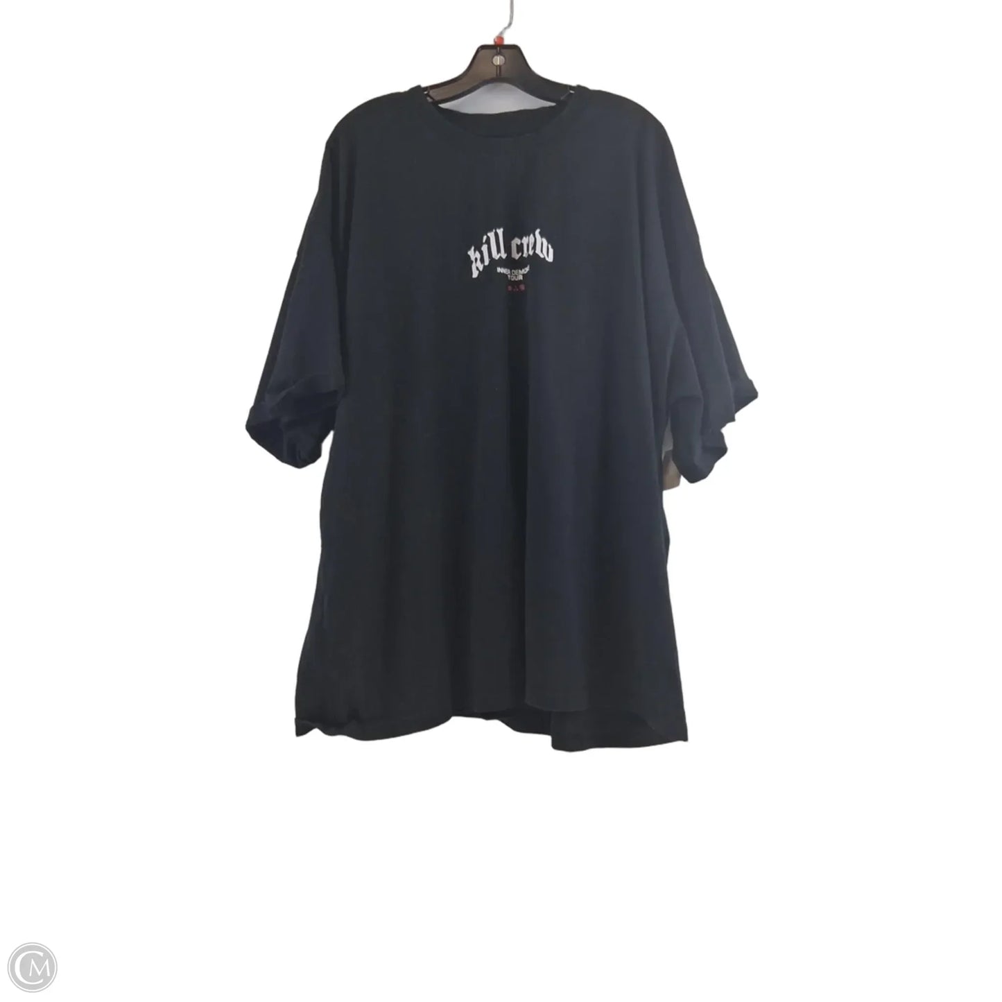 Top Short Sleeve Basic By Clothes Mentor In Black, Size: 3x