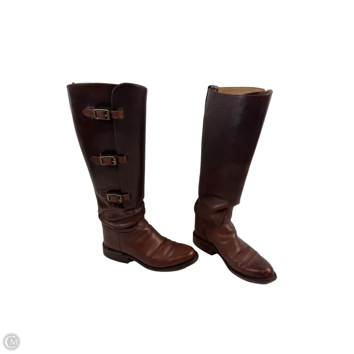 Boots Over-the-knee Flats By Lucchese In Brown, Size: 7