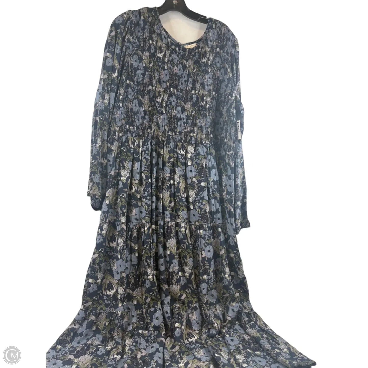 Dress Casual Maxi By Clothes Mentor In Blue & Purple, Size: Xxl