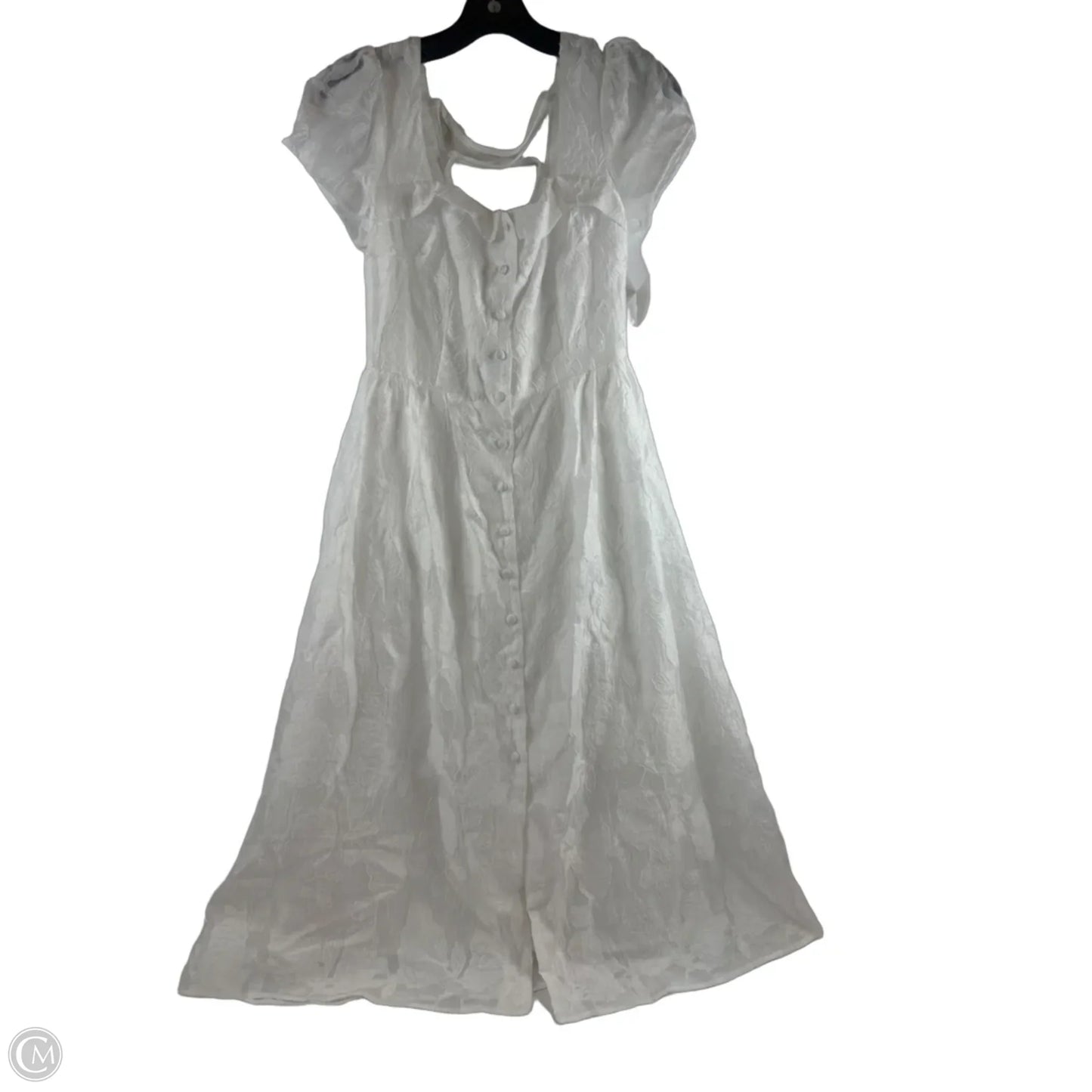 Dress Casual Midi By Clothes Mentor In White, Size: S