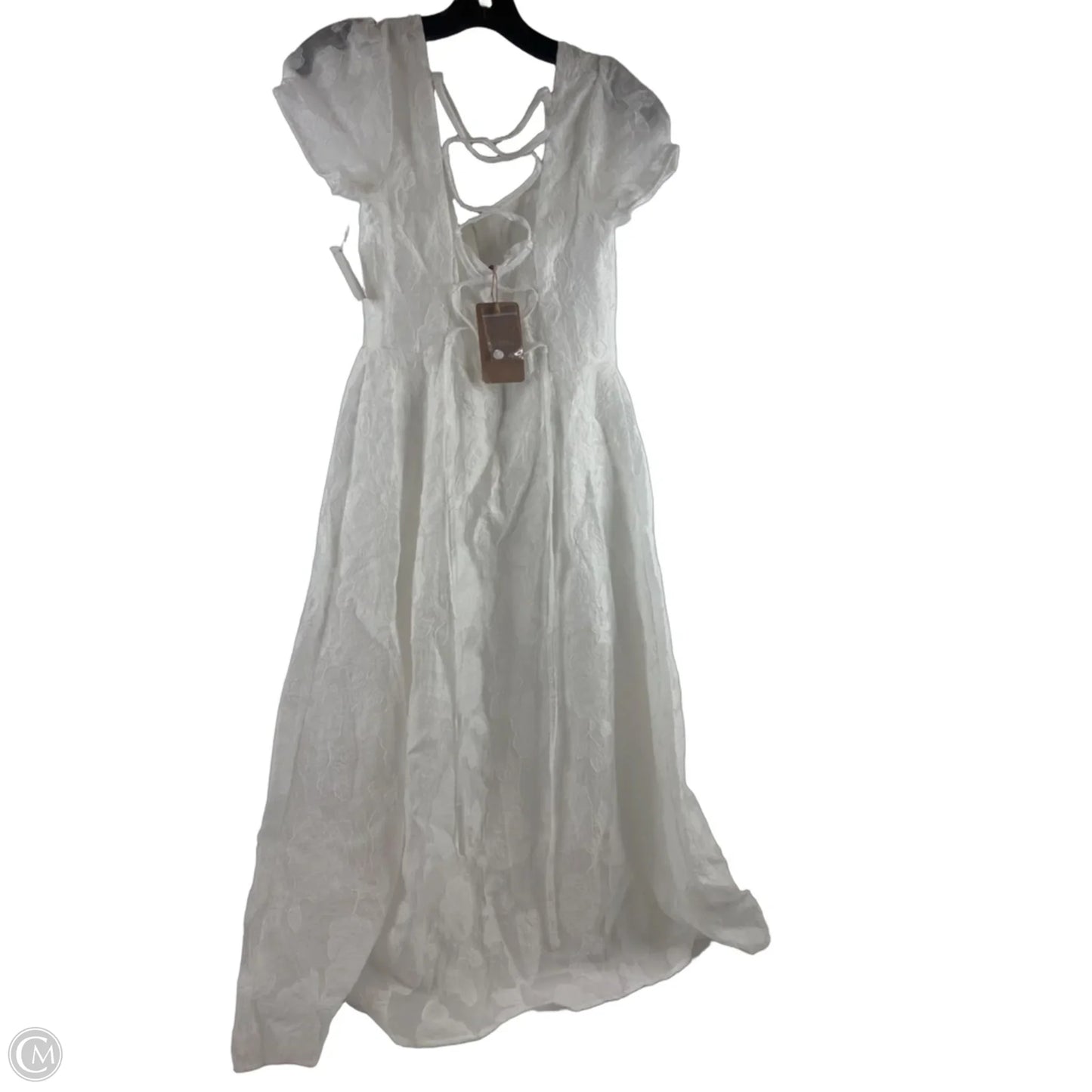 Dress Casual Midi By Clothes Mentor In White, Size: S