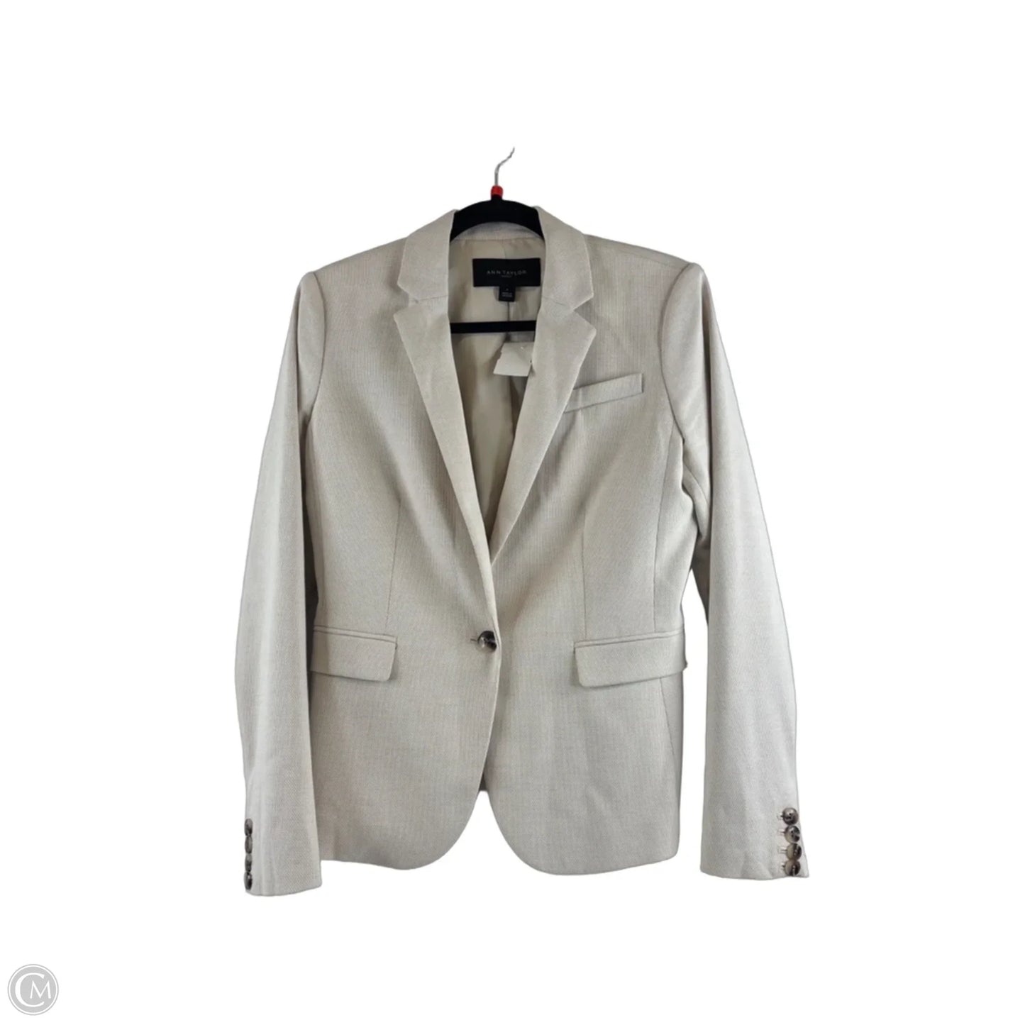 Blazer By Ann Taylor In Tan, Size: Xs