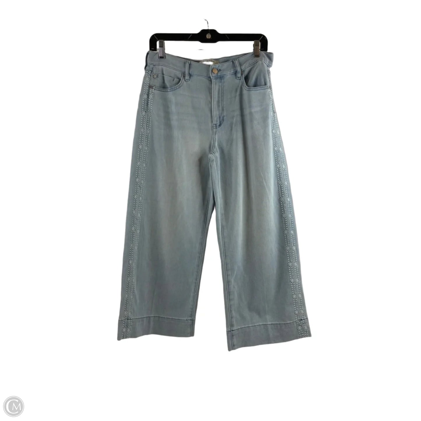 Jeans Cropped By Liverpool In Blue Denim, Size: 6