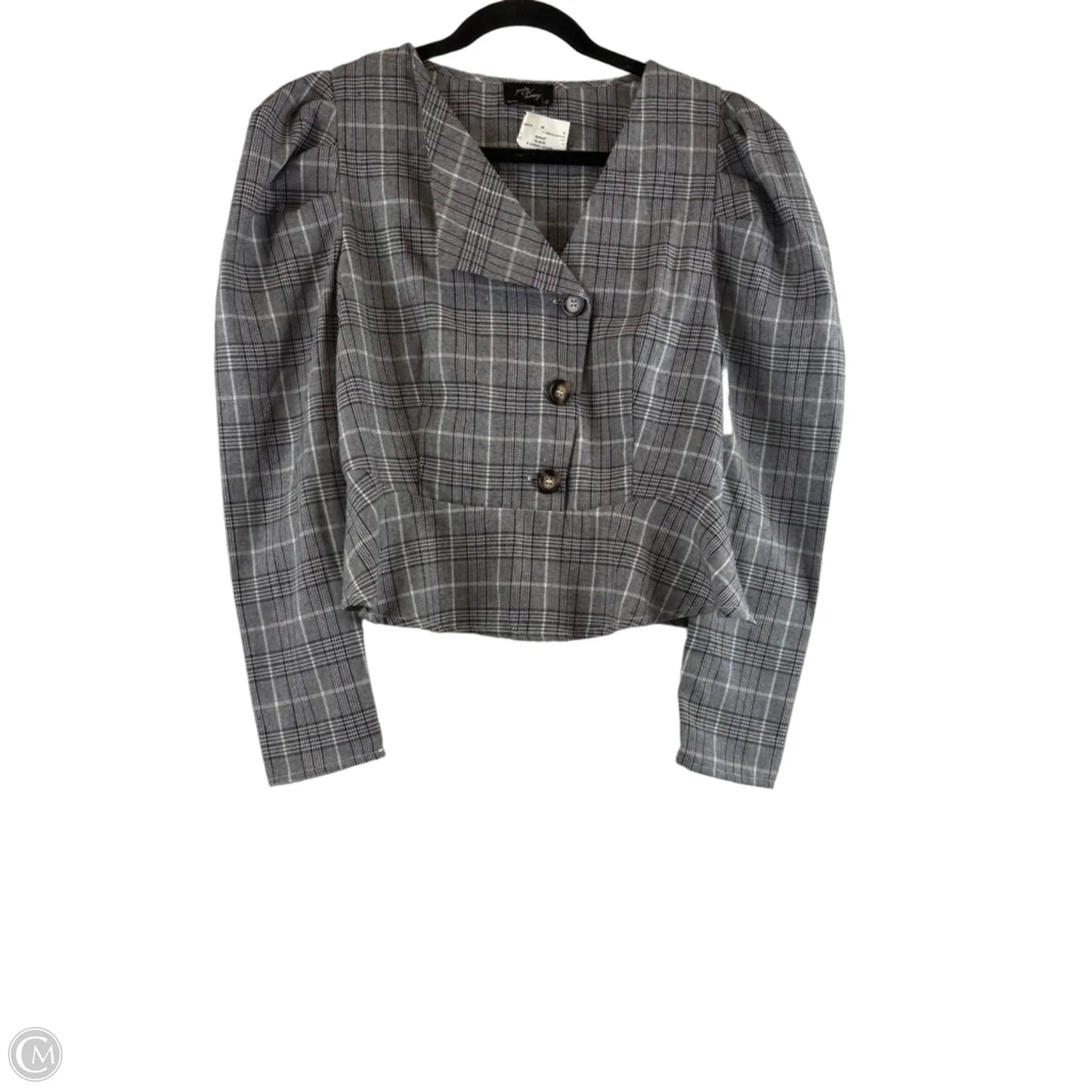 Top Long Sleeve By Milk & Honey In Grey, Size: M