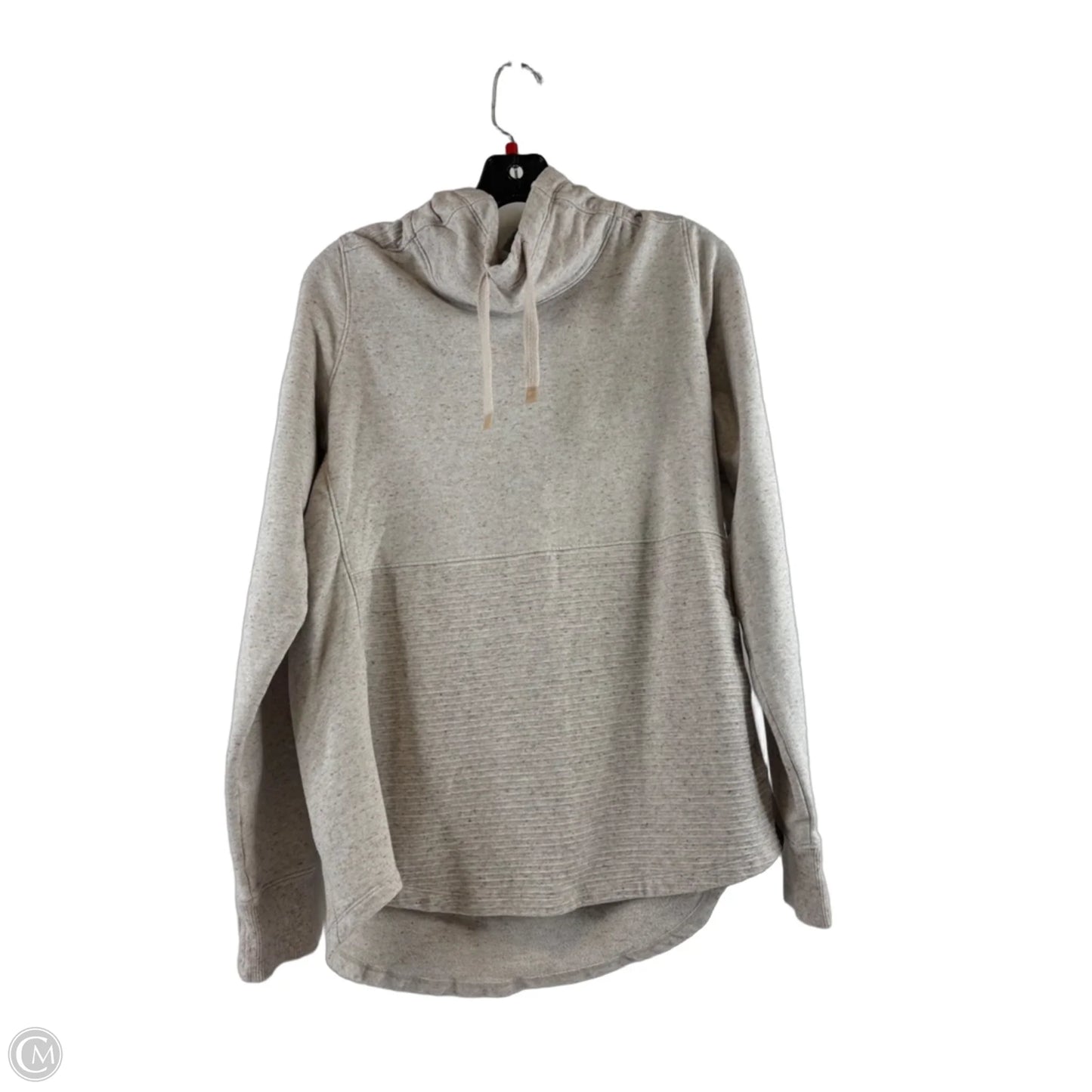 Athletic Top Long Sleeve Collar By L.l. Bean In Tan, Size: M