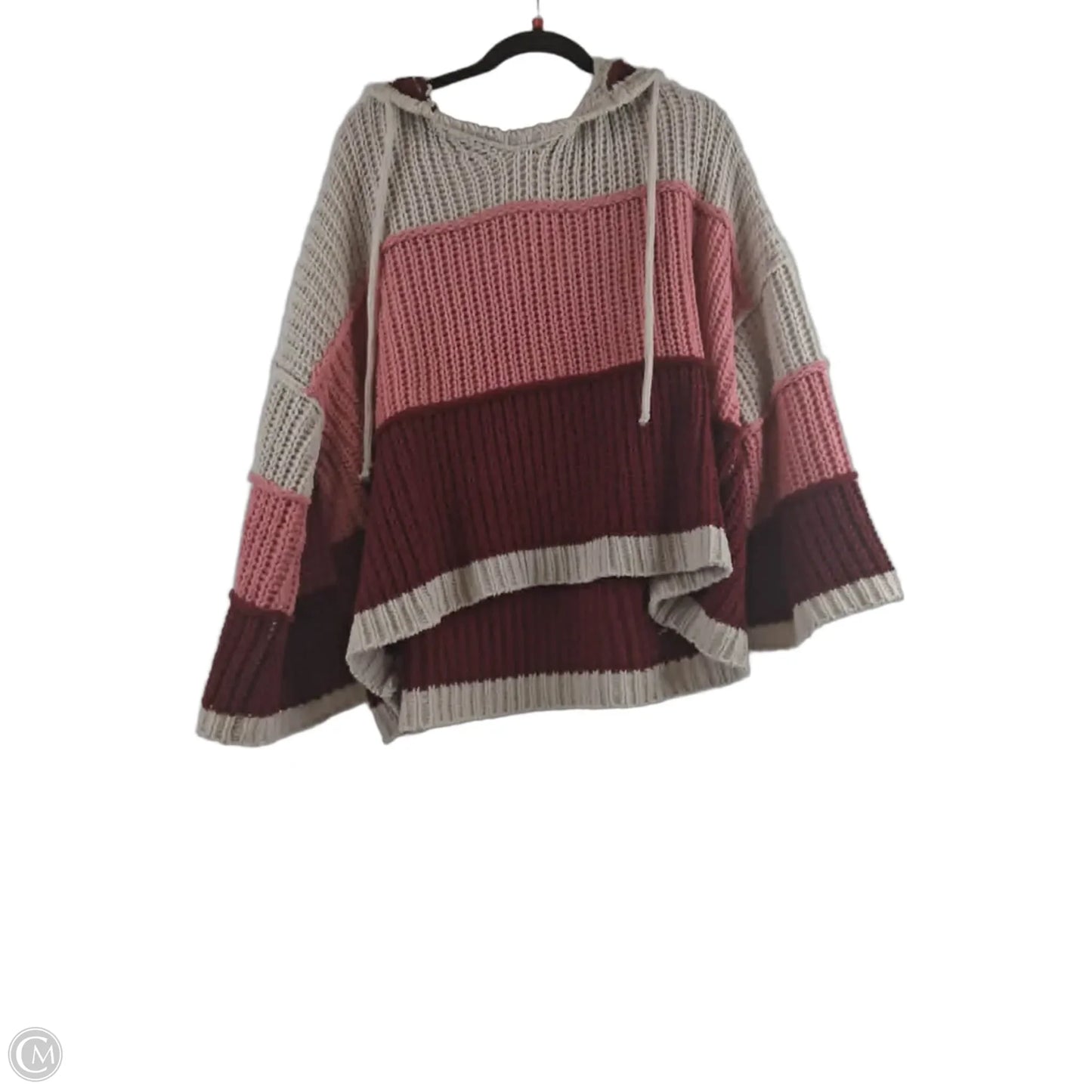Sweater By Pol In Pink & Red, Size: M