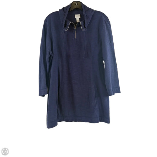 Top Long Sleeve Basic By Chicos In Navy, Size: L