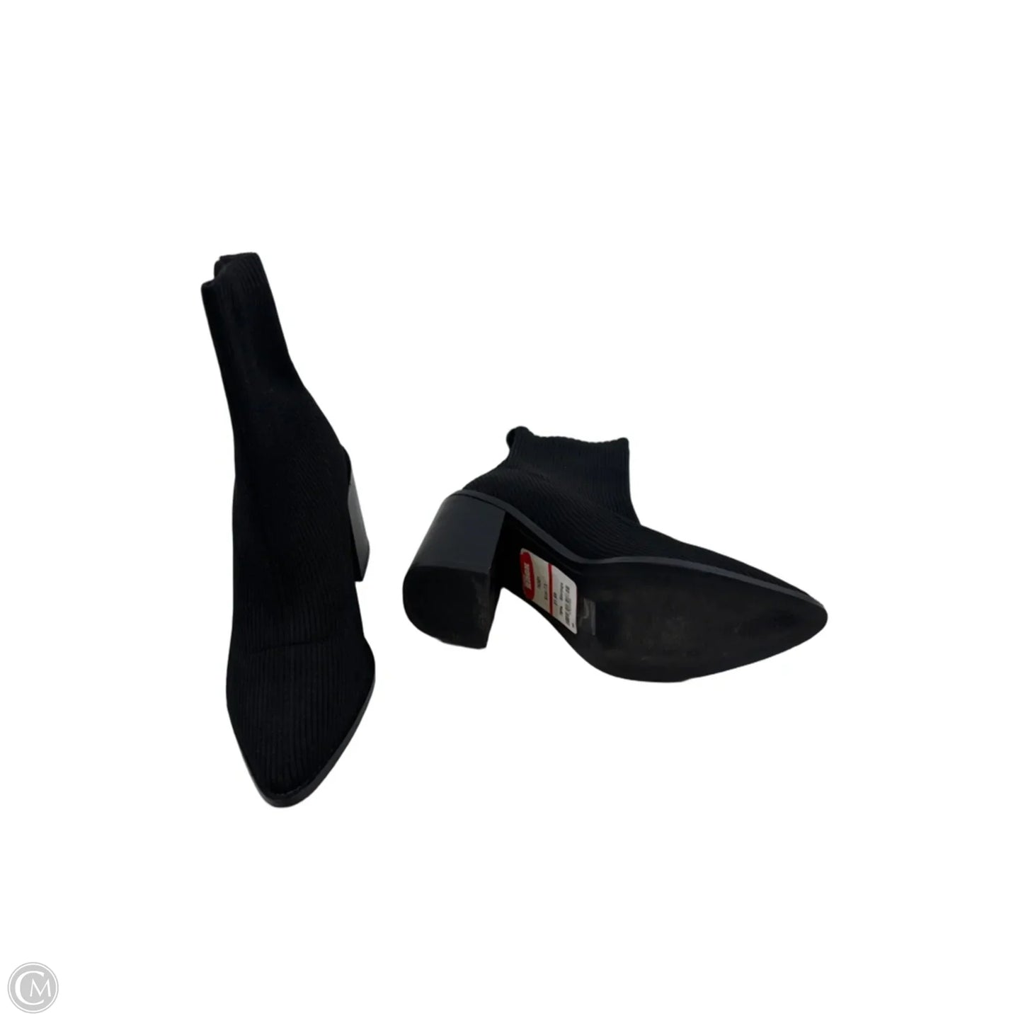 Boots Ankle Heels By Steven In Black, Size: 7.5