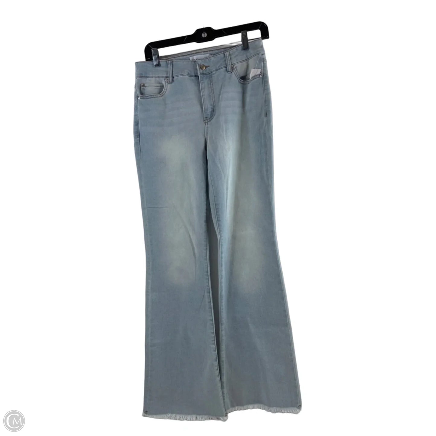 Jeans Flared By Tahari In Blue Denim, Size: 4