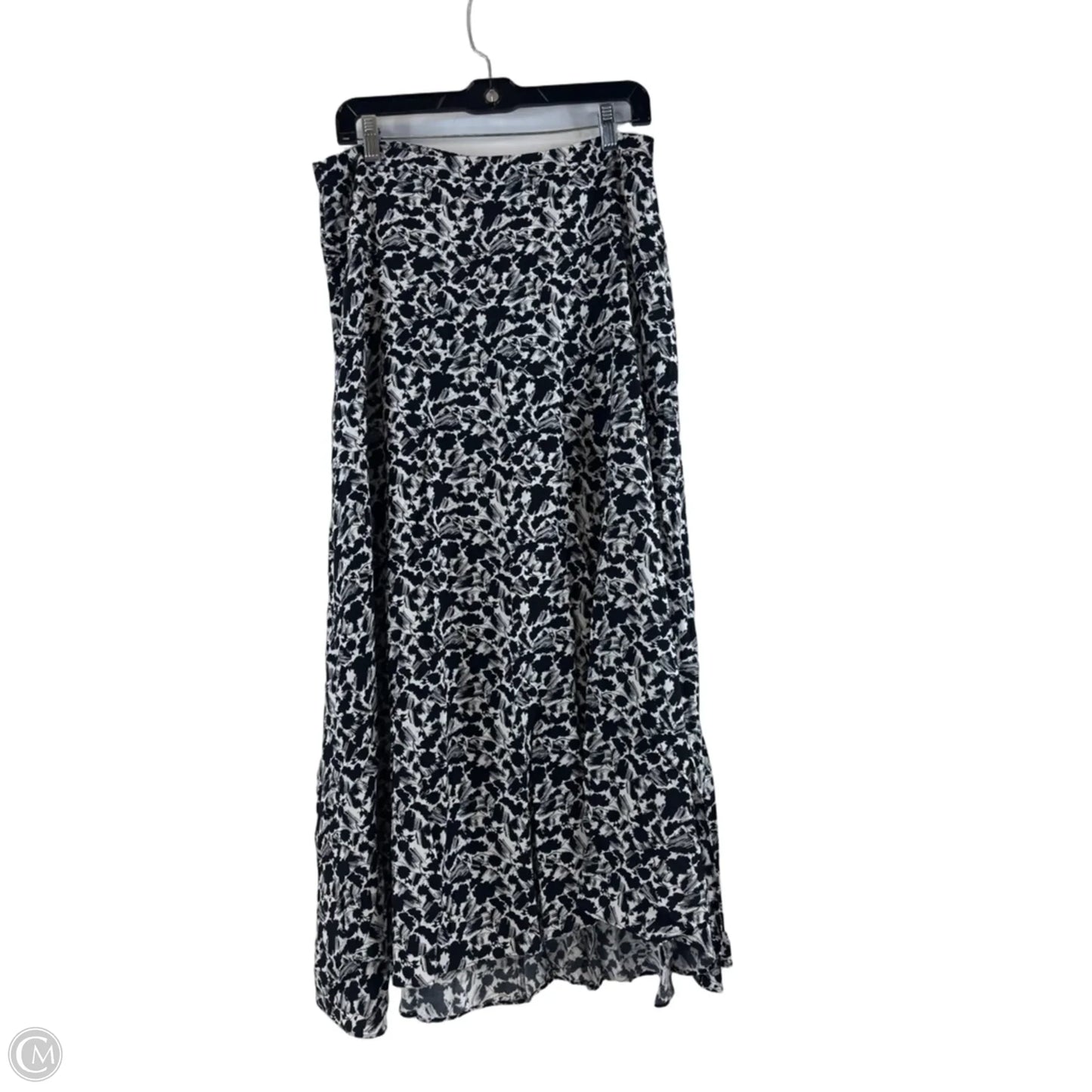 Skirt Maxi By Madewell In Black & White, Size: 8