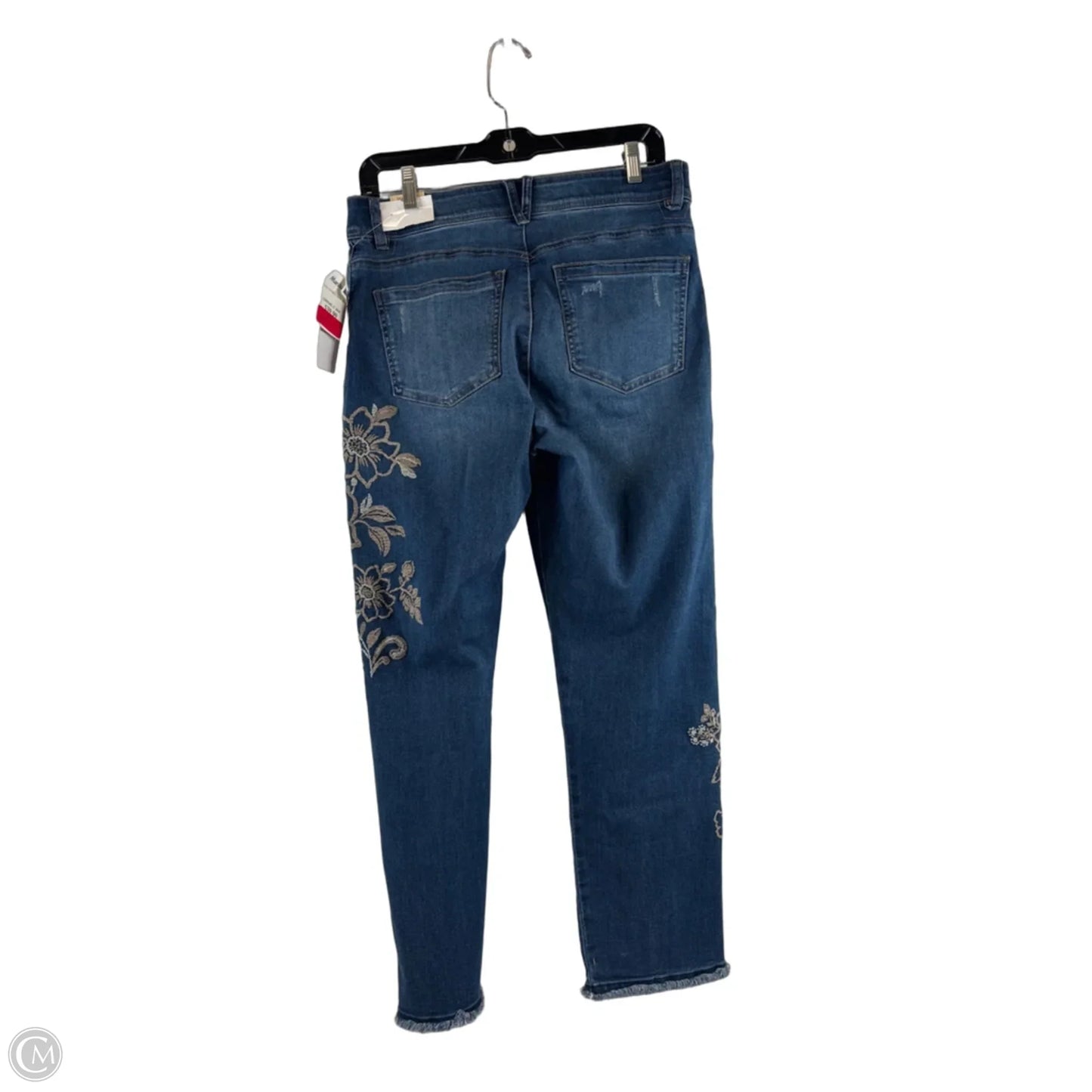 Jeans Straight By Democracy In Blue & Tan, Size: 10