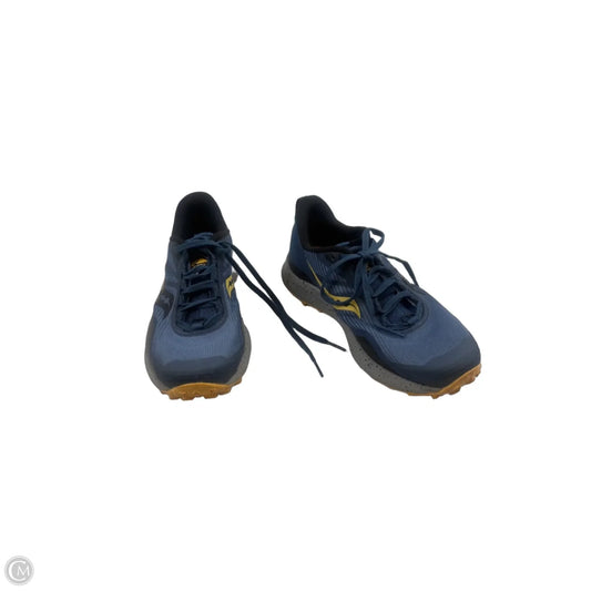 Shoes Athletic By Saucony In Blue & Yellow, Size: 7