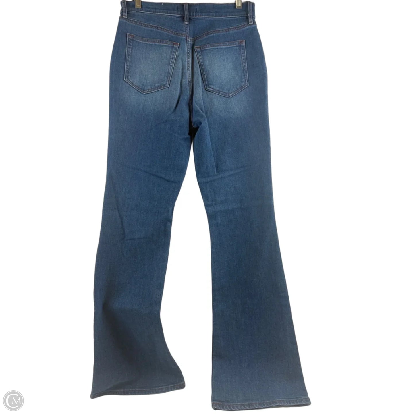 Jeans Flared By Loft In Blue Denim, Size: 4