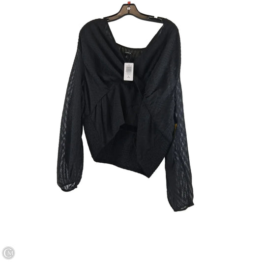 Top Long Sleeve By Torrid In Black, Size: 2x