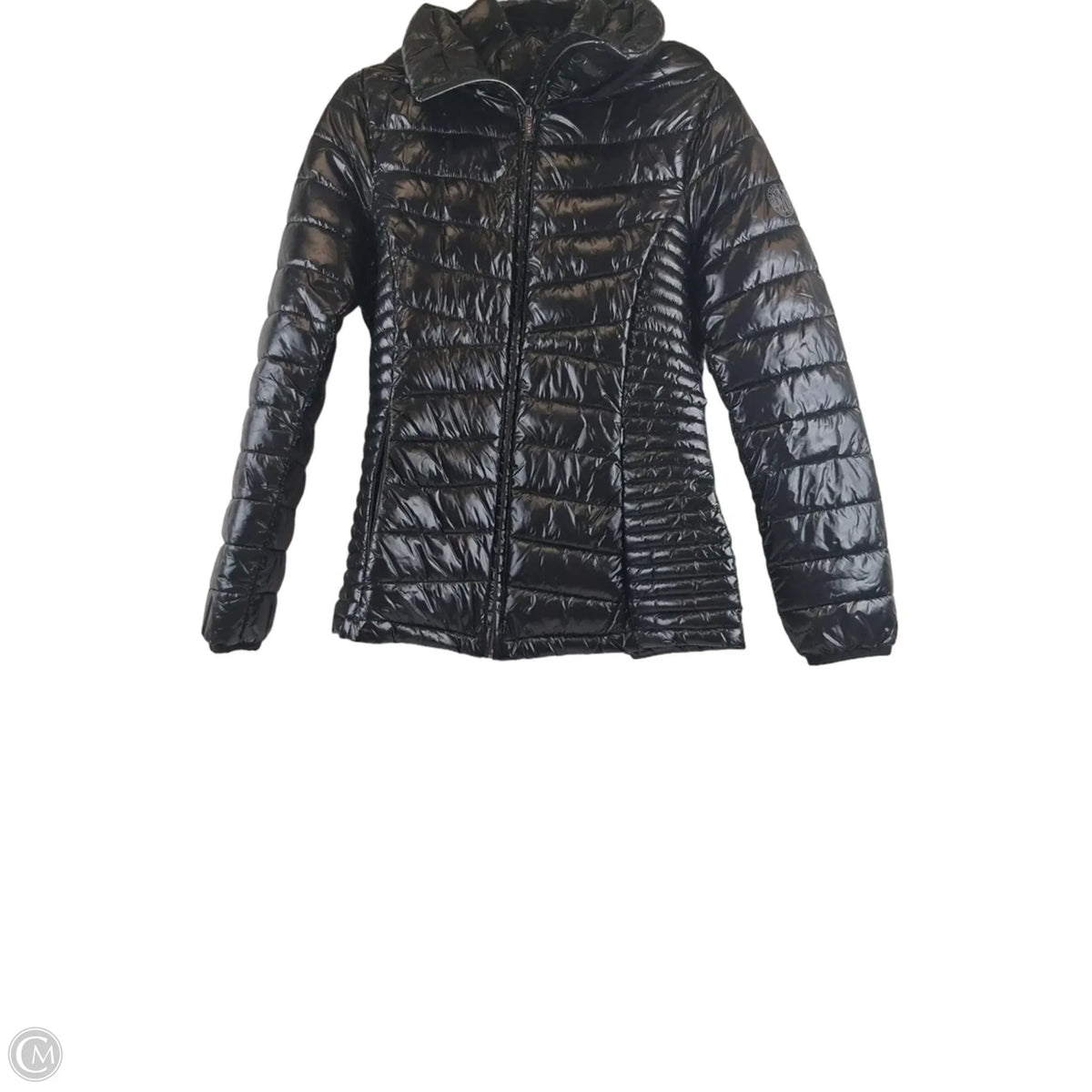 Jacket Puffer & Quilted By Dkny In Black, Size: M