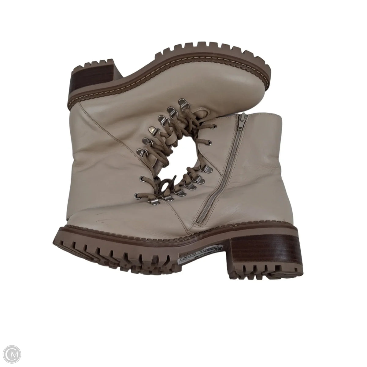 Boots Combat By Clothes Mentor In Beige, Size: 9.5