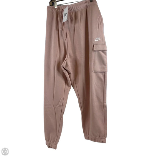 Athletic Pants By Nike Apparel In Pink, Size: 3x