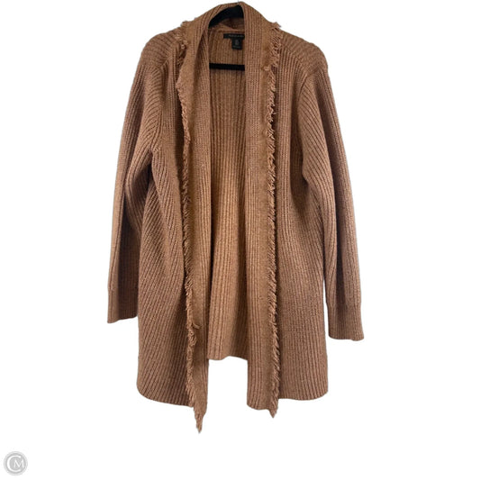 Sweater Cardigan By Tahari In Brown, Size: 1x