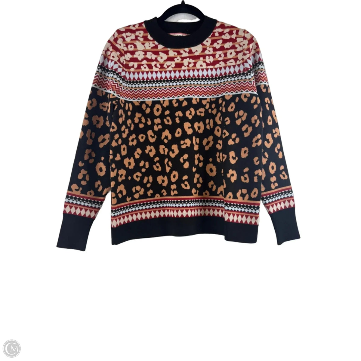 Sweater By Clothes Mentor In Black & Brown, Size: S